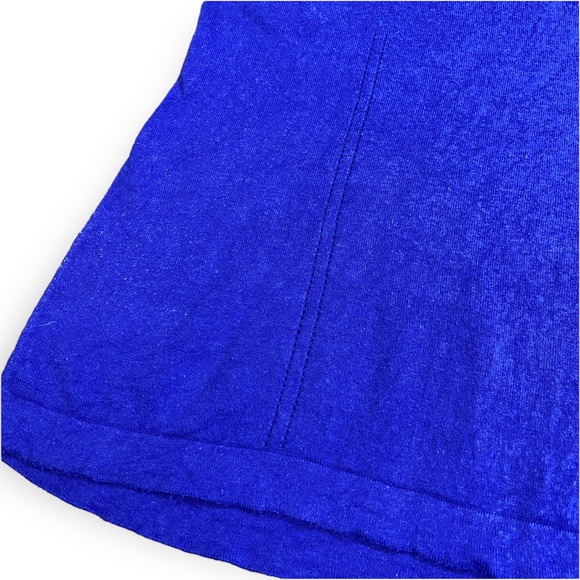 2for$30 BANANA REPUBLIC Royal Blue 3/4 Sleeve Button Detail Top Size Large - Picture 8 of 10